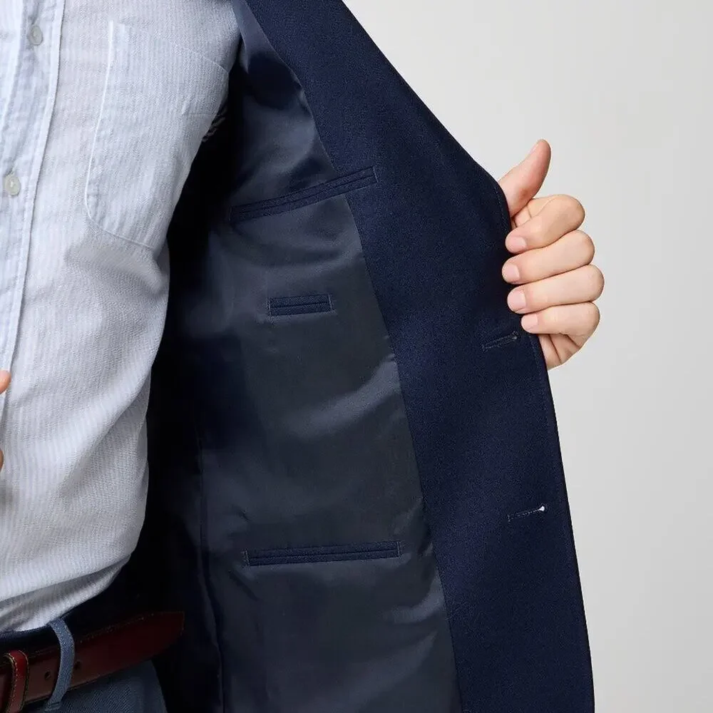 NWT J Crew Factory Classic-Fit Thompson University Blazer Navy Blue 38R